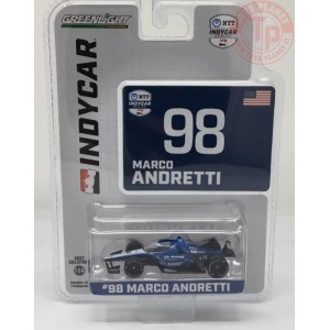 MARCO ANDRETTI N.98-ANDRETTI AUTOSPORT-BLUE/BLACK 1/64 GREENLIGHT 11601 GREENLIGHT