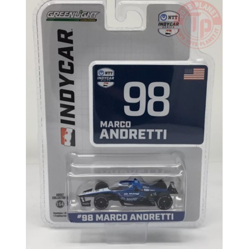MARCO ANDRETTI N.98-ANDRETTI AUTOSPORT-BLUE/BLACK 1/64 GREENLIGHT 11601 GREENLIGHT