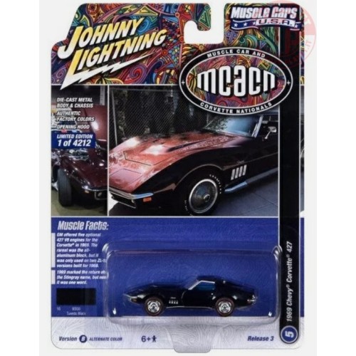 1969 CHEVY CORVETTE 427 1/64 JL 9300 JOHNNY LIGHTNING 1:64