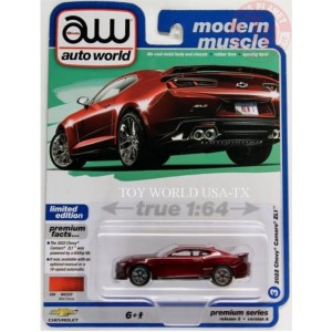 2022 CHEVY CAMARO ZL1 1/64 AUTO WORLD WA252F AUTO WORLD