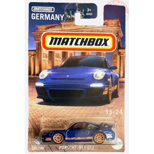 PORSCHE 911 GT3 1/64 MATCHBOX HVV35 MATCHBOX