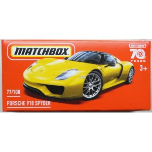 PORSCHE 918 SPYDER 1/64 MATCHBOX HLD91 MATCHBOX