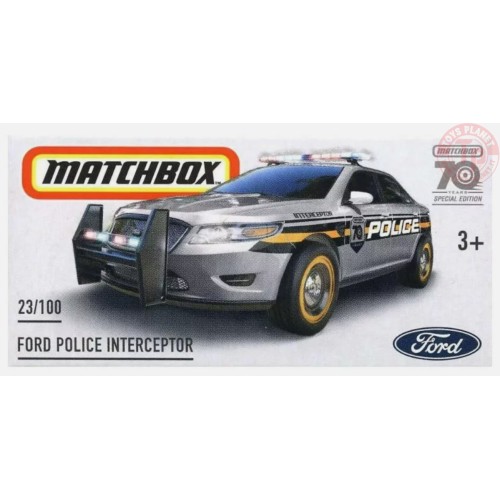 FORD POLICE INTERCEPTOR 1/64 MATCHBOX HLF07 MATCHBOX