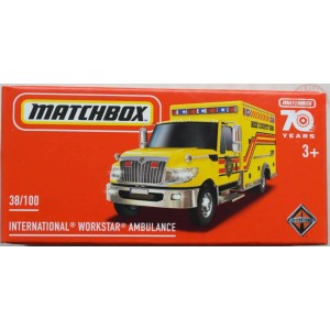 INTERNATIONAL WORKSTAR AMBULANCE 1/64 MATCHBOX HLF11 MATCHBOX