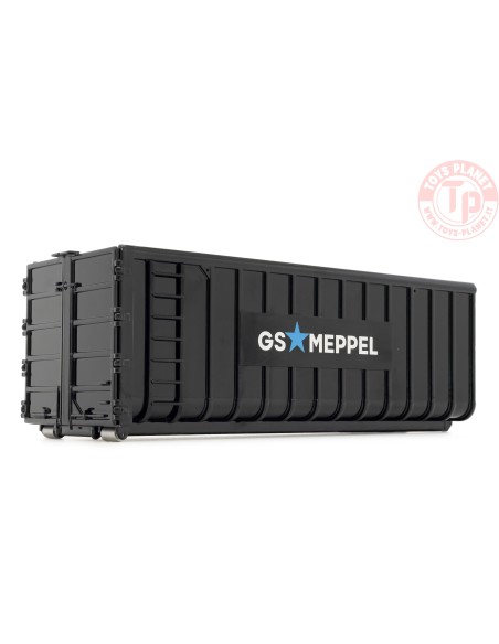 Hooklift container 40m3 black GS Meppel logo MARGE MODELS 2306-03-01 MARGE MODELS