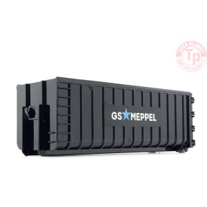 Hooklift container 40m3 black GS Meppel logo MARGE MODELS 2306-03-01 MARGE MODELS