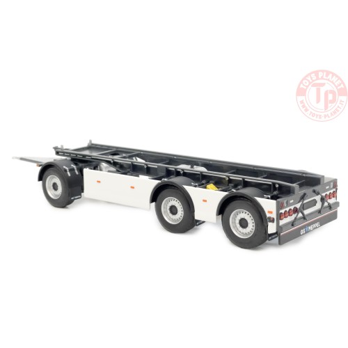 GS Meppel hooklift container trailer Volvo clear white MARGE MODELS 2422-01 MARGE MODELS