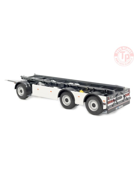 GS Meppel hooklift container trailer Volvo clear white MARGE MODELS 2422-01 MARGE MODELS