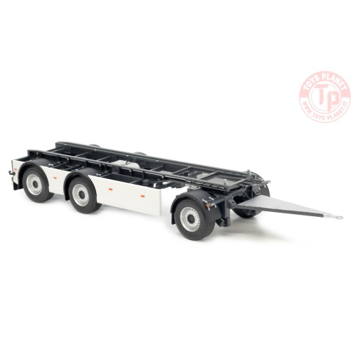 GS Meppel hooklift container trailer Volvo clear white MARGE MODELS 2422-01 MARGE MODELS