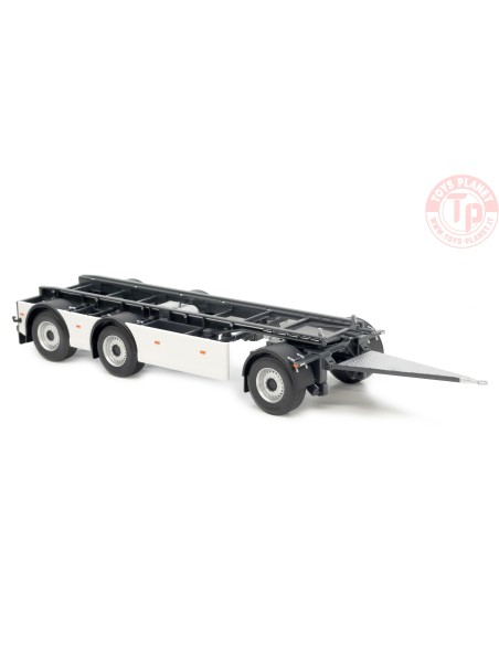 GS Meppel hooklift container trailer Volvo clear white MARGE MODELS 2422-01 MARGE MODELS