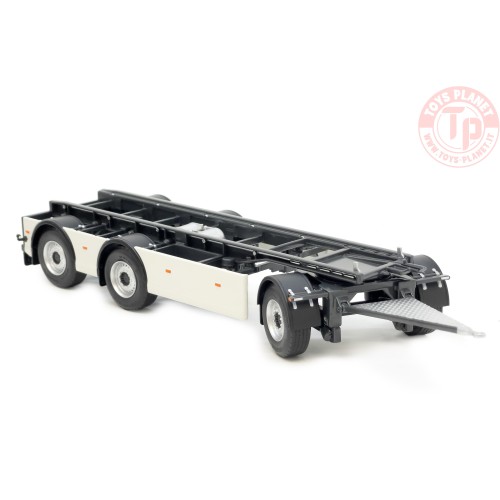 GS Meppel hooklift container trailer Scania white MARGE MODELS 2422-02 MARGE MODELS