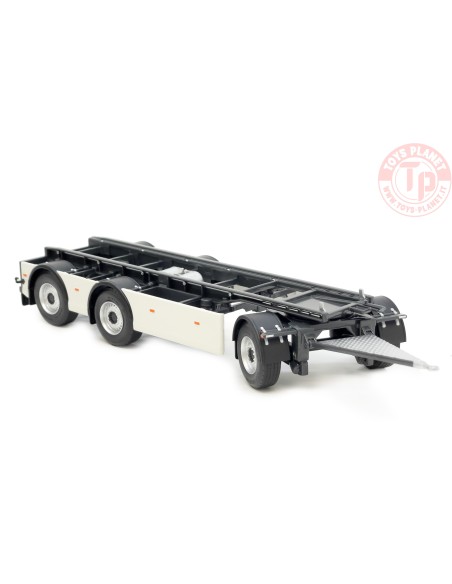 GS Meppel hooklift container trailer Scania white MARGE MODELS 2422-02 MARGE MODELS
