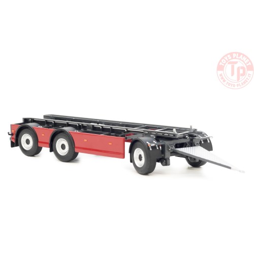 GS Meppel hooklift container trailer red MARGE MODELS 2422-03 MARGE MODELS