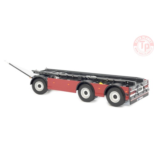 GS Meppel hooklift container trailer red MARGE MODELS 2422-03 MARGE MODELS