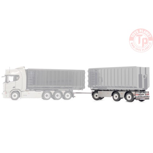 GS Meppel hooklift container Scania dark gray metallic MARGE MODELS 2422-04 MARGE MODELS