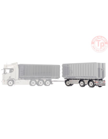 GS Meppel hooklift container Scania dark gray metallic MARGE MODELS 2422-04 MARGE MODELS