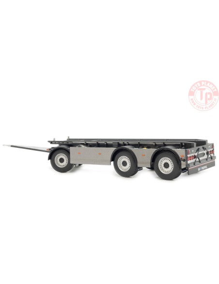 GS Meppel hooklift container Scania dark gray metallic MARGE MODELS 2422-04 MARGE MODELS