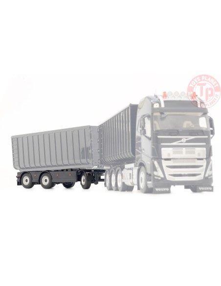 GS Meppel hooklift container trailer Volvo anthracite MARGE MODELS 2422-05 MARGE MODELS