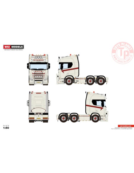 SCANIA R HIGHLINE CR20H 6X2 TWIN STEER VAN MERODE TRANSPORT WSI 01-4512 WSI MODELS SCANIA R HIGHLINE CR20H 6X2 TWIN STEER VAN MERODE TRANSPORT WSI 01-4512 WSI MODELS