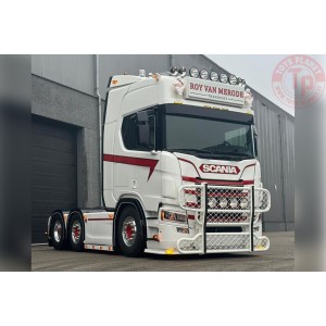 SCANIA R HIGHLINE CR20H 6X2 TWIN STEER VAN MERODE TRANSPORT WSI 01-4512 WSI MODELS