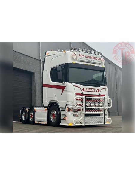 SCANIA R HIGHLINE CR20H 6X2 TWIN STEER VAN MERODE TRANSPORT WSI 01-4512 WSI MODELS