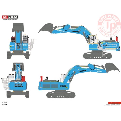 LIEBHERR R9150 HIGH CAB VERSION ANDRU MINING WSI 61-2012 WSI MODELS