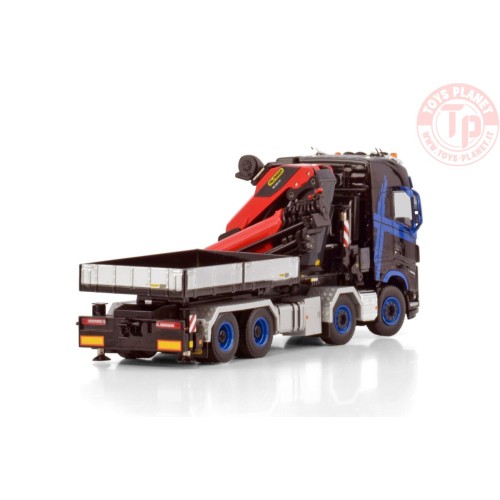 VOLVO FH5 GLOBETROTTER 8X4 WITH PALFINGER PK 1350 TEC + JIB DEMOUNTABLE BODY WSI 04-2205 WSI MODELS