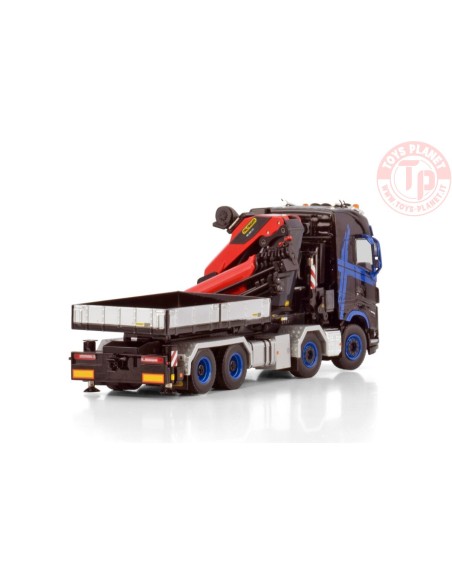 VOLVO FH5 GLOBETROTTER 8X4 WITH PALFINGER PK 1350 TEC + JIB DEMOUNTABLE BODY WSI 04-2205 WSI MODELS