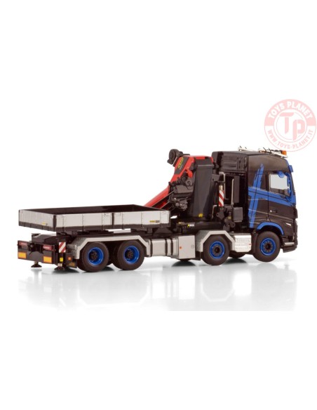 VOLVO FH5 GLOBETROTTER 8X4 WITH PALFINGER PK 1350 TEC + JIB DEMOUNTABLE BODY WSI 04-2205 WSI MODELS