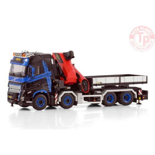VOLVO FH5 GLOBETROTTER 8X4 WITH PALFINGER PK 1350 TEC + JIB DEMOUNTABLE BODY WSI 04-2205 WSI MODELS