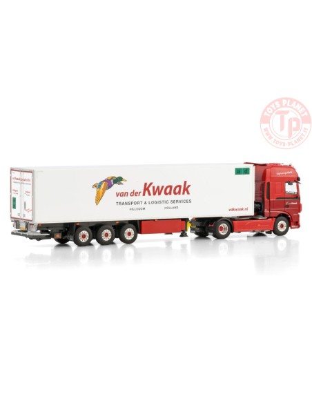 DAF XF SUPER SPACE CAB MY2017 4X2 REEFER TRAILER - 3 AXLE Van der Kwaak WSI 01-4353 WSI MODELS
