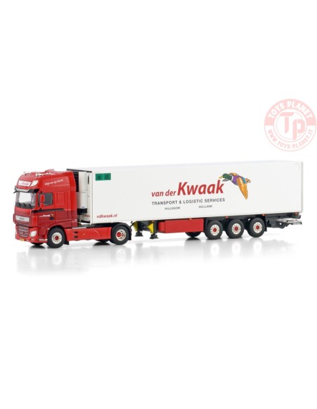 DAF XF SUPER SPACE CAB MY2017 4X2 REEFER TRAILER - 3 AXLE Van der Kwaak WSI 01-4353 WSI MODELS