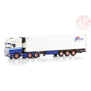 SCANIA 4 SERIES TOPLINE 6X2 TWIN STEER REEFER TRAILER - 3 AXLE G. Persoon WSI 01-4332 WSI MODELS