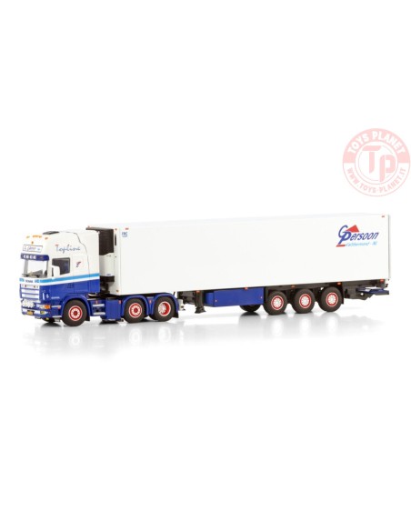 SCANIA 4 SERIES TOPLINE 6X2 TWIN STEER REEFER TRAILER - 3 AXLE G. Persoon WSI 01-4332 WSI MODELS