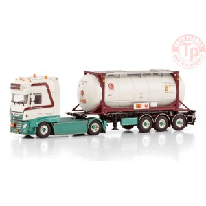 DAF XF SUPER SPACE CAB MY2017 4X2 30FT CONTAINER TRAILER - 3 AXLE + 20FT TANK CONTAINER - JAN NAGTEGAAL TRANSPORT WSI 01-4297...