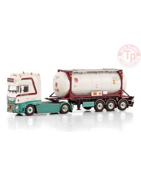DAF XF SUPER SPACE CAB MY2017 4X2 30FT CONTAINER TRAILER - 3 AXLE + 20FT TANK CONTAINER - JAN NAGTEGAAL TRANSPORT WSI 01-4297...