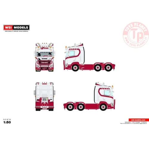 SCANIA R NORMAL CR20N 6X2 TAG AXLE LJT TRANS WSI 01-4390 WSI MODELS