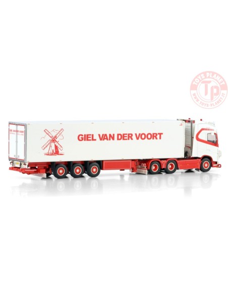 VOLVO FH4 GLOBETROTTER 6X2 TAG AXLE REEFER TRAILER - 3 AXLE GIEL VAN DER VOORT WSI 01-4397 WSI MODELS