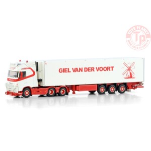 VOLVO FH4 GLOBETROTTER 6X2 TAG AXLE REEFER TRAILER - 3 AXLE GIEL VAN DER VOORT WSI 01-4397 WSI MODELS