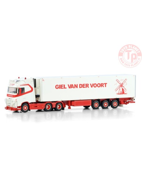VOLVO FH4 GLOBETROTTER 6X2 TAG AXLE REEFER TRAILER - 3 AXLE GIEL VAN DER VOORT WSI 01-4397 WSI MODELS