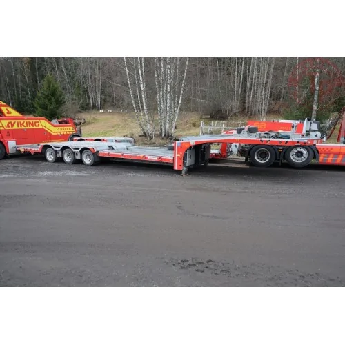 VOLVO FH5 GLOBETROTTER 6X2 TWIN STEER TRUCK TRANSPORTER - 3 AXLE SÆTER AUTO WSI 01-4435 WSI MODELS