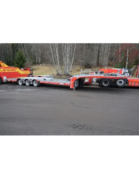 VOLVO FH5 GLOBETROTTER 6X2 TWIN STEER TRUCK TRANSPORTER - 3 AXLE SÆTER AUTO WSI 01-4435 WSI MODELS