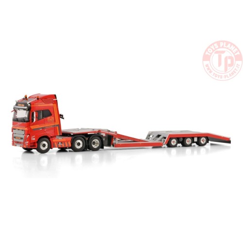 VOLVO FH5 GLOBETROTTER 6X2 TWIN STEER TRUCK TRANSPORTER - 3 AXLE SÆTER AUTO WSI 01-4435 WSI MODELS