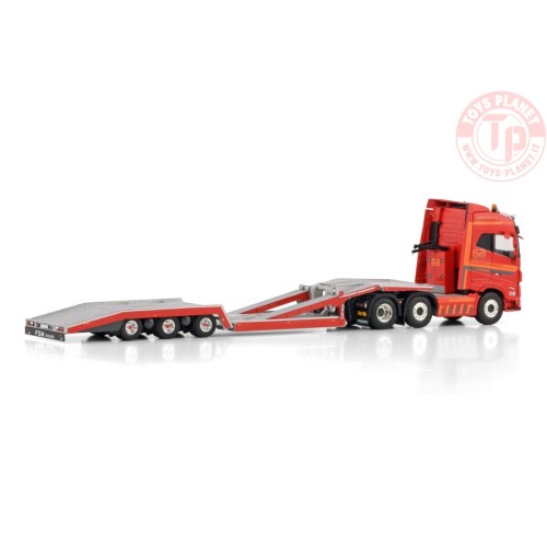 VOLVO FH5 GLOBETROTTER 6X2 TWIN STEER TRUCK TRANSPORTER - 3 AXLE SÆTER AUTO WSI 01-4435 WSI MODELS