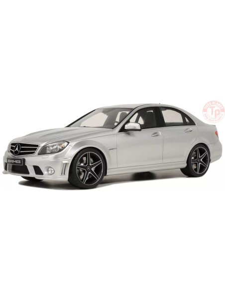 MERCEDES-BENZ C63 AMG SILVER 1:18 GT462 GT SPIRIT