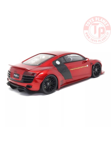 AUDI R8 BY LBWK CANDY RED 2022 1:18 GT892 GT SPIRIT AUDI R8 BY LBWK CANDY RED 2022 1:18 GT892 GT SPIRIT