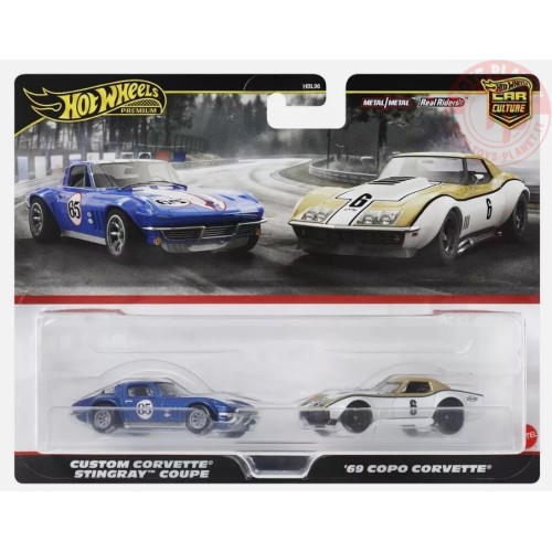 CUSTOM CORVETTE STINGRAY COUPE-'69 COPO CORVETTE 1/64 HOT WHEELS HRR80 HOT WHEELS