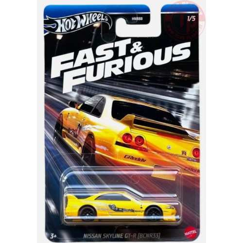 NISSAN SKYLINE GT-R (BCNR33) 1/64 HOT WHEELS HRW51 HOT WHEELS