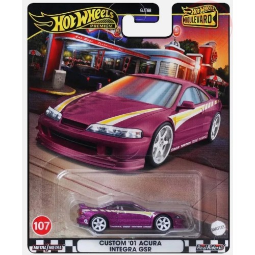 CUSTOM '01 ACURA INTEGRA GSR 1/64 HOT WHEELS HRT77 HOT WHEELS