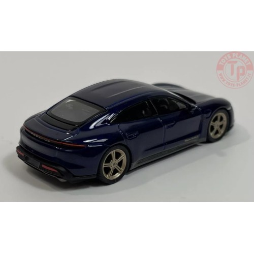 PORSCHE TAYCAN TURBO S-GENTIAN BLUE METALLIC 1/64 MGT00339-R Mini Gt